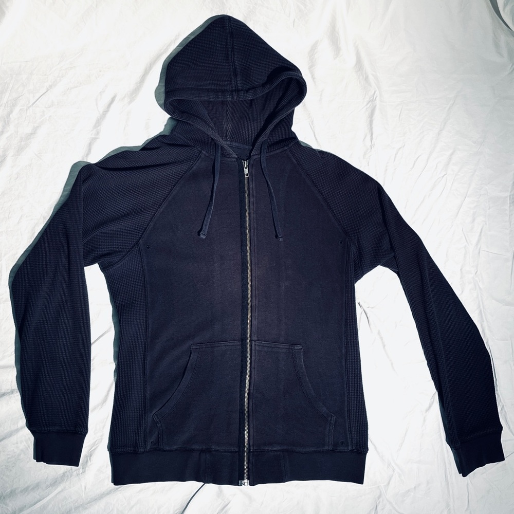 Stussy Authentic Waffle Hoodie ~ front zip